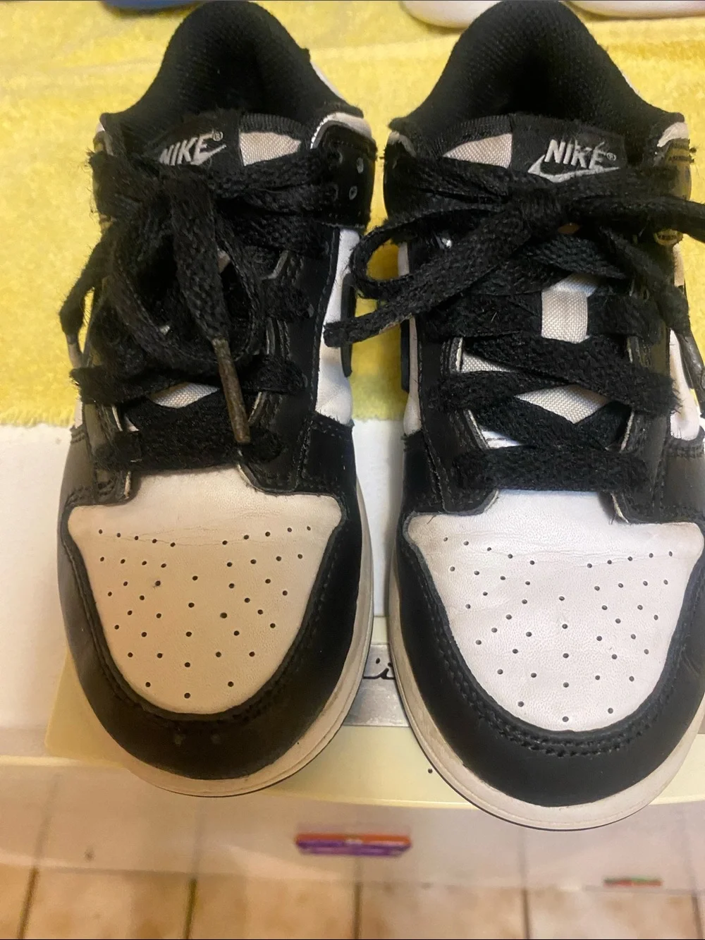 Nike Kids Black and White Low Top Sneakers